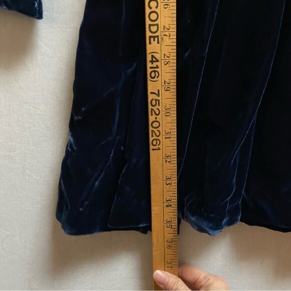 NWT Vintage Flora N. Krooz Lingere Velvet Embroider Lace House coat robe Sz M - Picture 15 of 15